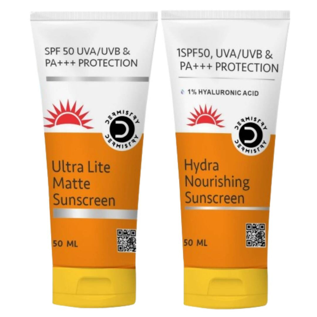Dermistry Ultra Lite Matte Sunscreen & Hydra Nourishing Sunscreen | Grocsy