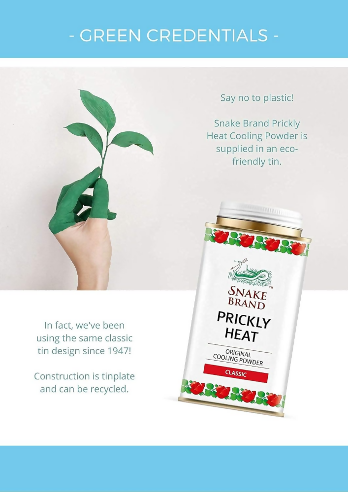 Snake Brand Classic Prickly Heat Cooling Talcum | Grocsy