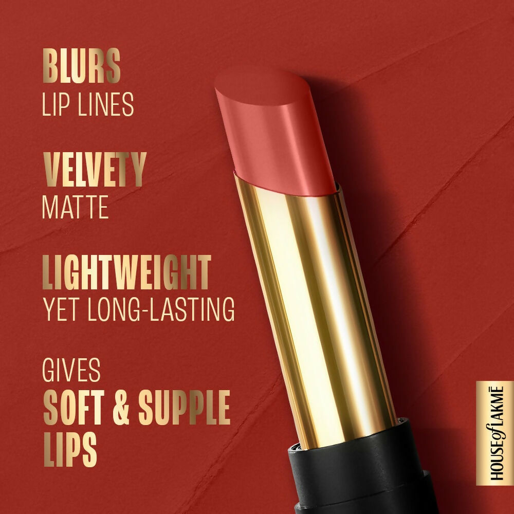 Lakme Absolute Beyond Matte Lipstick - 103 Red Rose | Grocsy