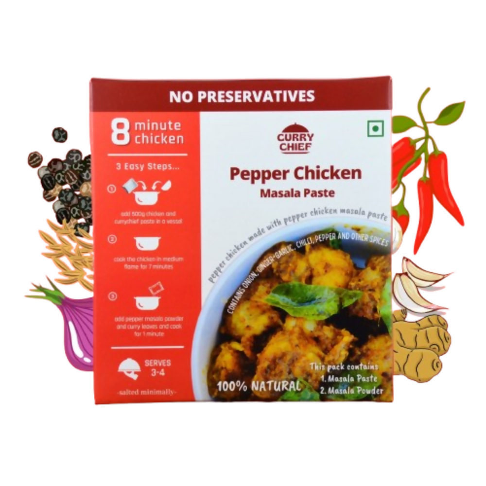 CurryChief Pepper Chicken Masala Paste | Grocsy