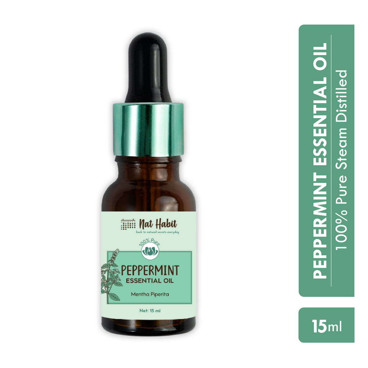 Nat Habit Peppermint Essential Oil For Hair Growth | Grocsy
