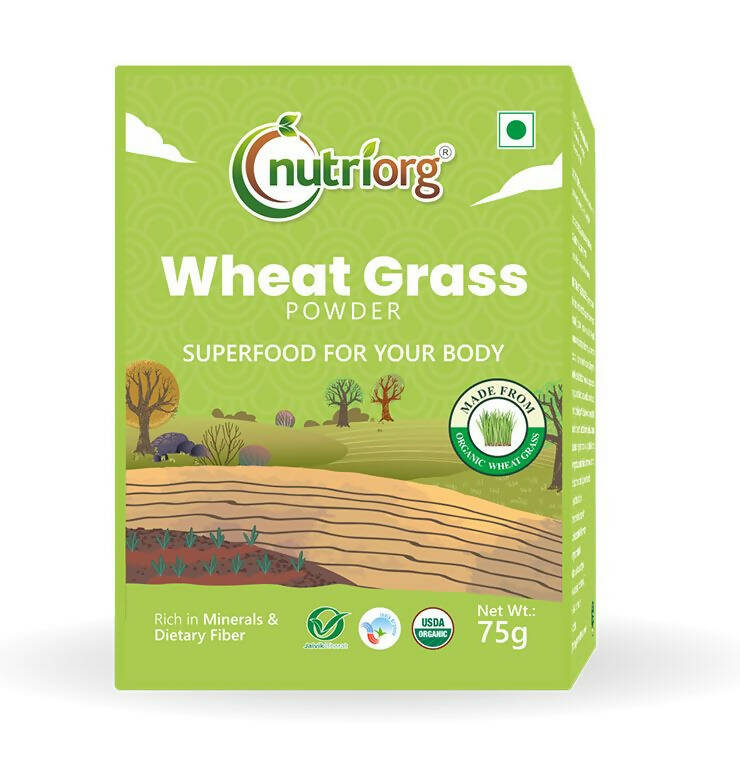 Nutriorg Certified Organic Wheatgrass Powder | Grocsy
