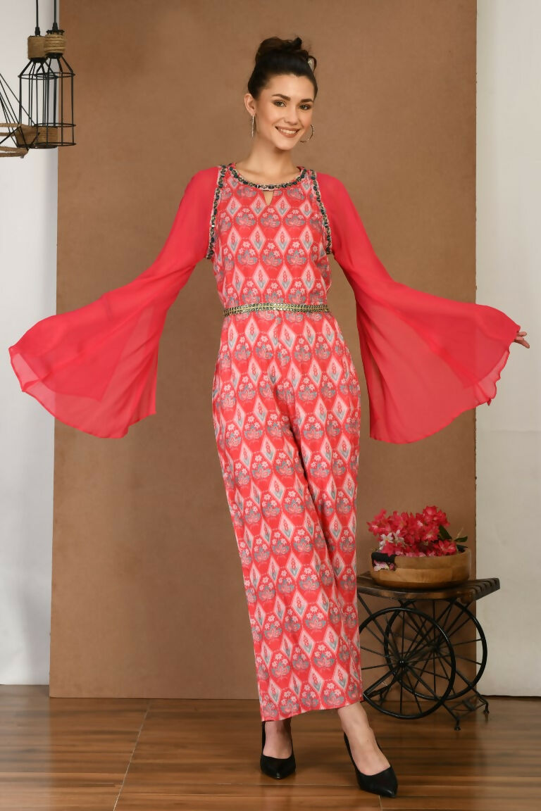 Joban Fashion Red Maslin Tunic | Grocsy
