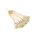 Nuyug 22K Gold-Plated Kundan Studded Jhumar Paasa Statement Head Jewellery | Grocsy