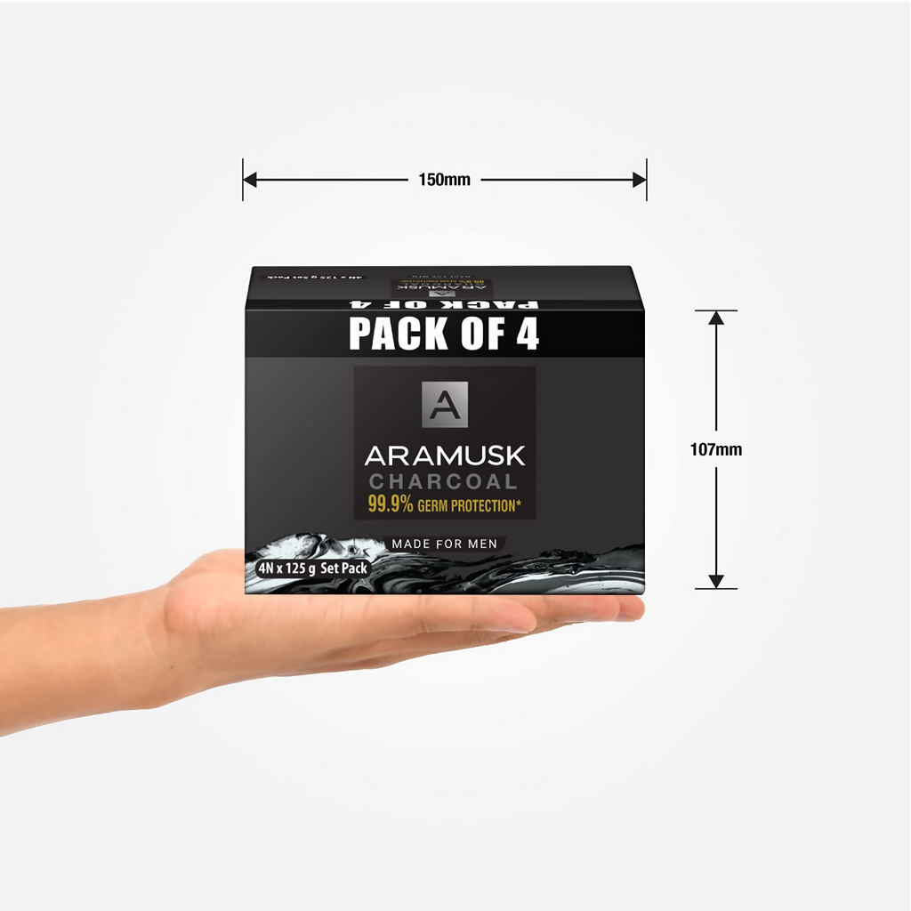 Aramusk Charcoal Soap For Men | Grocsy