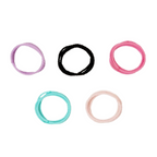 Bronson Professional Elastic Hair Rubber Bands Hair Ties Soft Stretchable Multicolor | Grocsy
