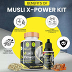 Divya Shree Musli X-Powder Capsule & Musli X-Power Oil Combo | Grocsy