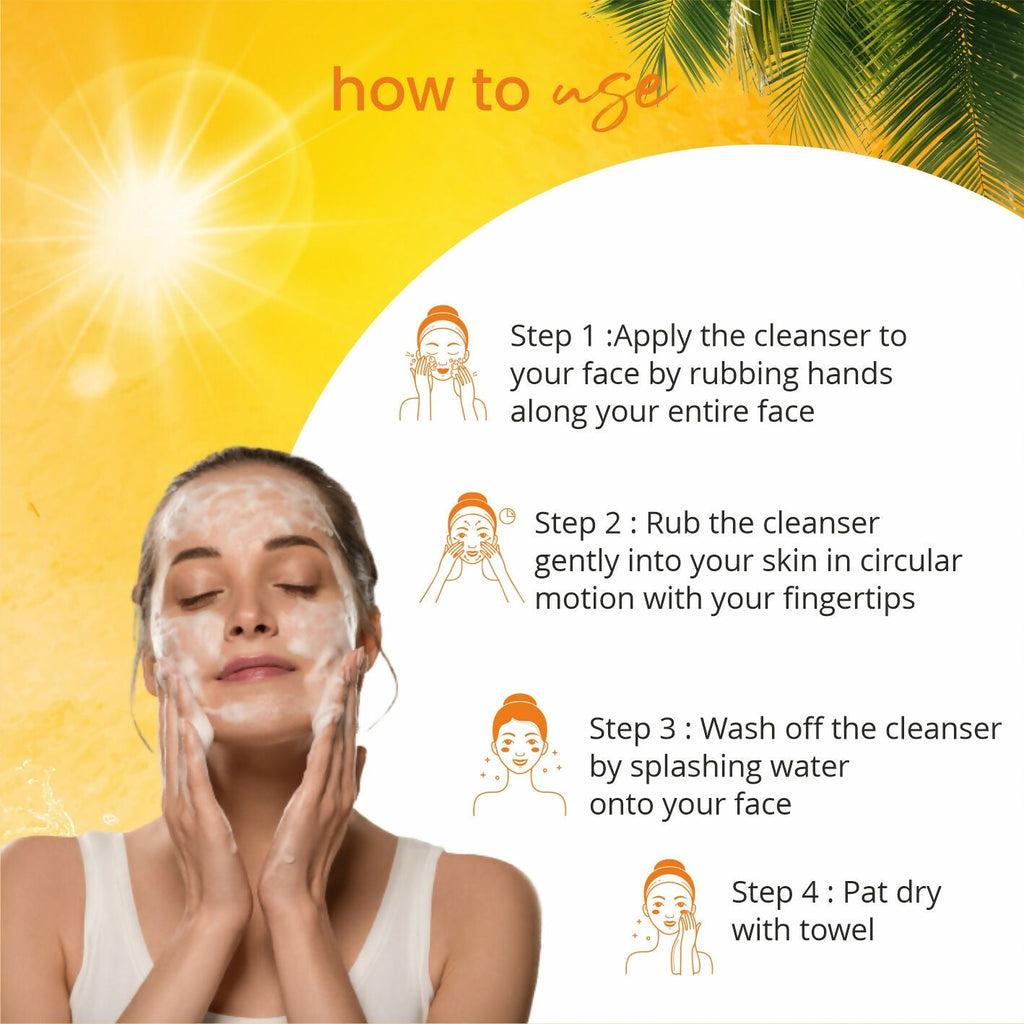 Globus Naturals De Tan Face Wash, Suitable For All Skin Types | Grocsy