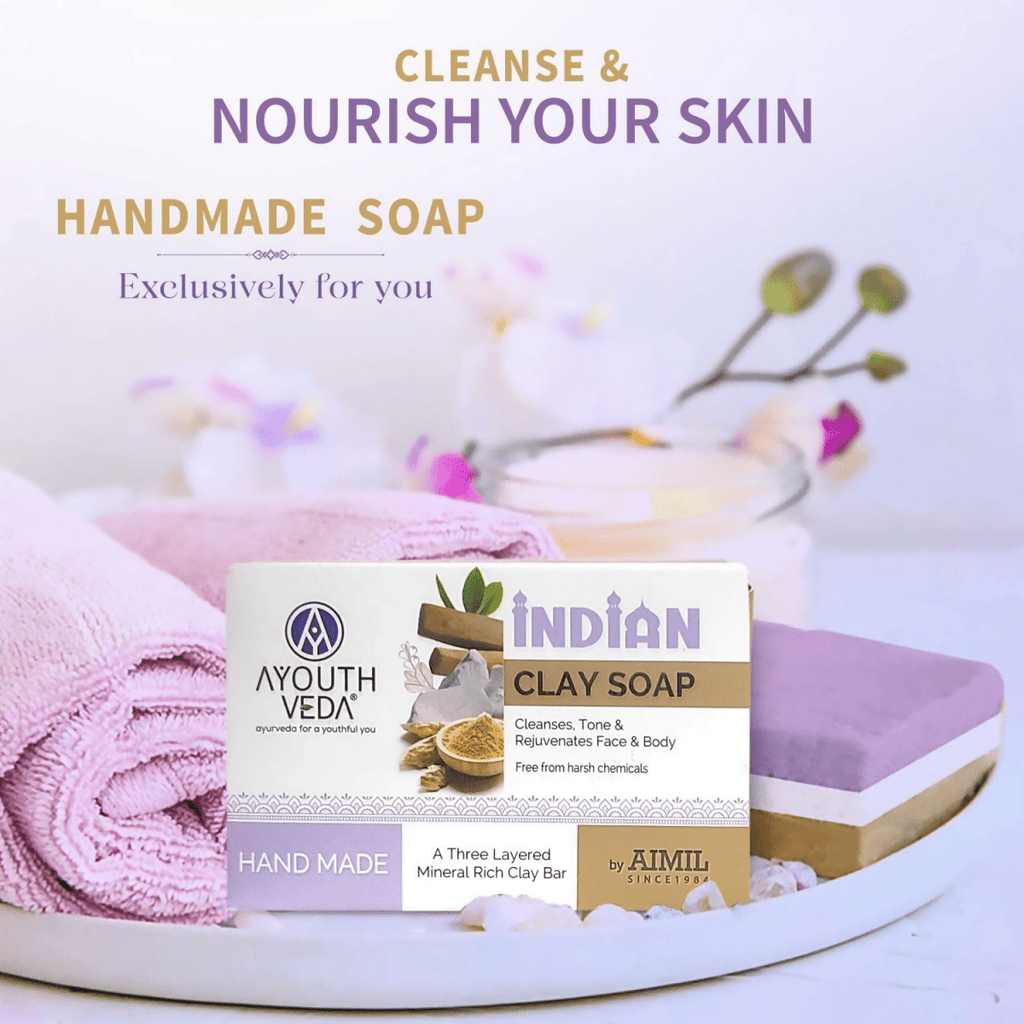 Ayouthveda Handmade Indian Clay Soap | Grocsy