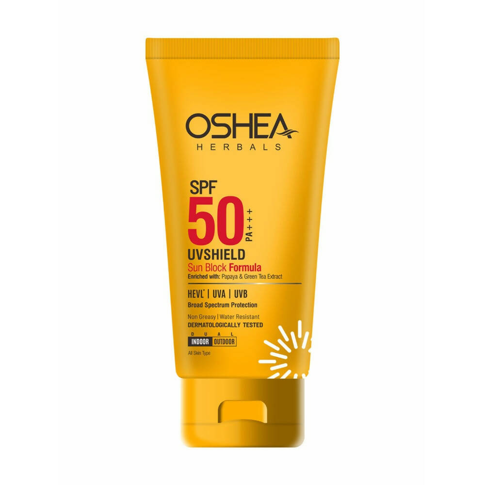 Oshea Herbals UV Shield Sun Block Formula SPF 50 PA+++ | Grocsy