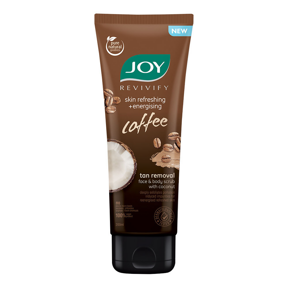 Joy Anti Pollution Exfoliating Coffee Face & Body Scrub | Grocsy