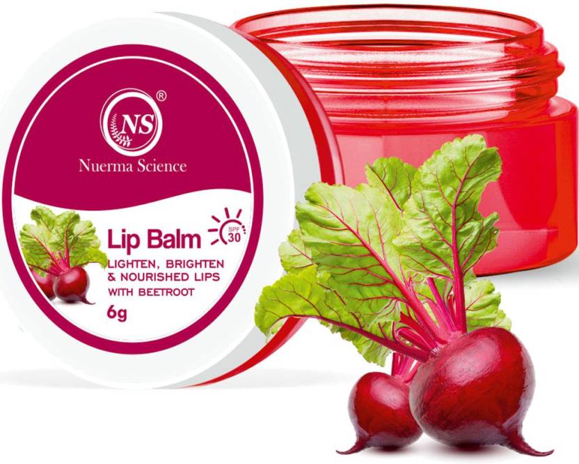 Nuerma Science Beetroot Lip Balm | Lighten, Brighten & Nourished Lips | Grocsy