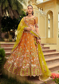 Monjolika Fashion Readymade Lehenga Choli Heavy Work Embroidered Silk In Amber | Grocsy