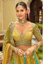 Monjolika Fashion Readymade Lehenga Choli Heavy Work Embroidered Silk In Multicolor | Grocsy