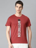Alcis Men Typography Printed Anti Static Slim Fit Sports T-shirt | Grocsy