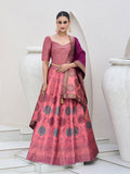 Monjolika Fashion Pink Color Kanjivaram Silk Jacquard Designer Lehenga Choli | Grocsy