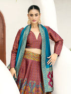 Monjolika Fashion Red Kanjivaram Jacquard Designer Lehenga Choli For Ceremonial | Grocsy
