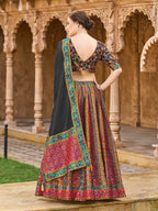 Monjolika Fashion Multi Color Jacquard Designer Lehenga Choli For Festival | Grocsy