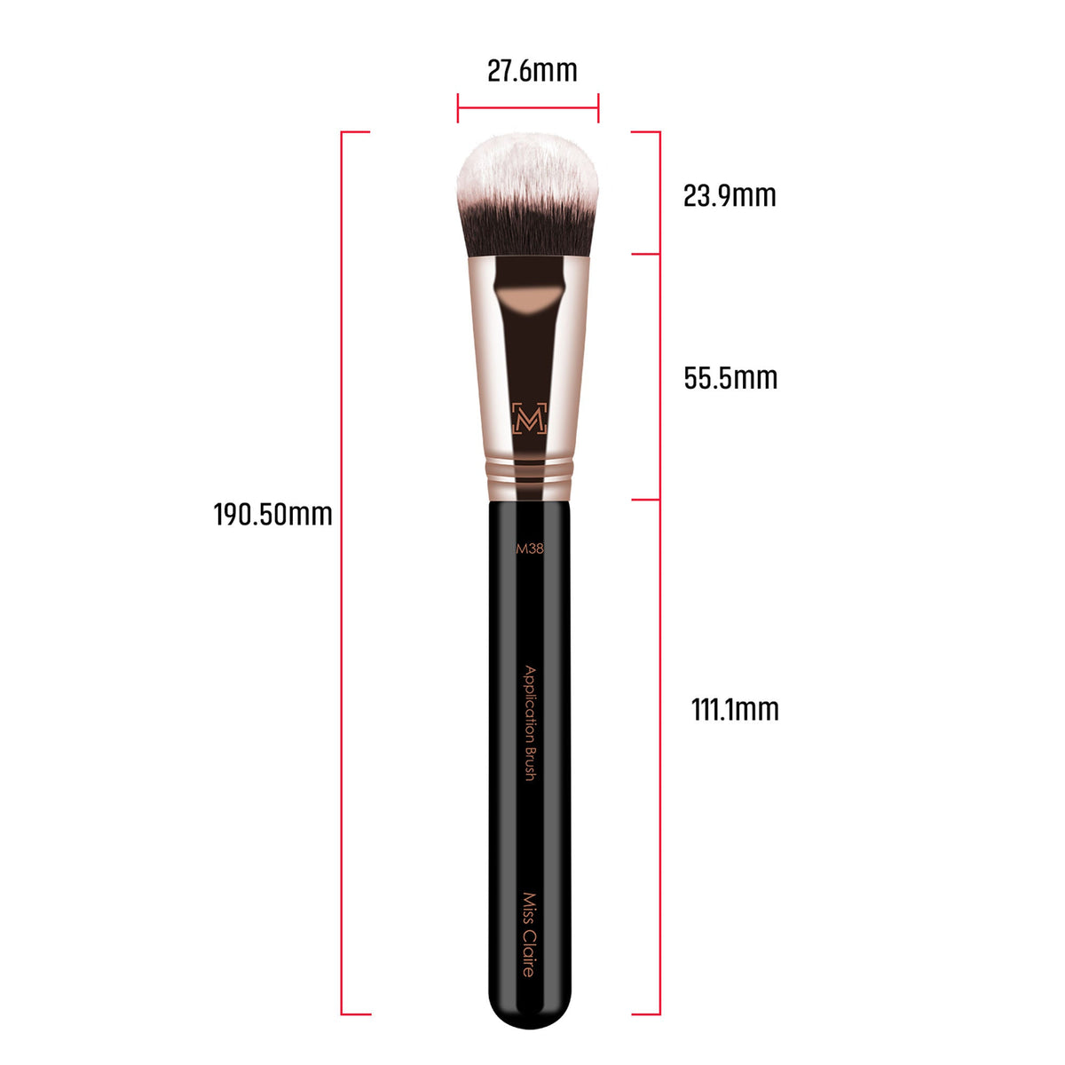 Miss Claire M38 - Application Brush - Rose Gold | Grocsy