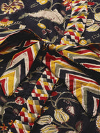 InWeave Women's Black Kalamkari Coord Set With Belt | Grocsy