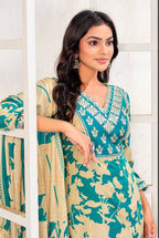 Monjolika Fashion Dark Grey Chanderi Silk Embroidered Work Party Pant Style Suit | Grocsy
