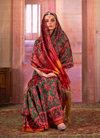 Monjolika Fashion Multi Colour Patola Print Silk Blend Trendy Saree | Grocsy