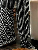 Sangria Black Sequinned Embellished Saree | Grocsy