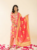 Yufta Pink Cotton Sequins_Work Straight Kurta Dupatta Pant Set | Grocsy