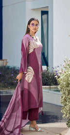 Pramukh Fab Dust Pink Color Rayon Kurta Set | Grocsy