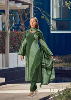 Pramukh Fab Green Color Rayon Kurta Set | Grocsy