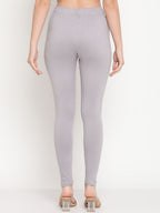 TAG 7 Women Pack Of 2 Solid Comfort-Fit Ankle-Length Leggings | Grocsy