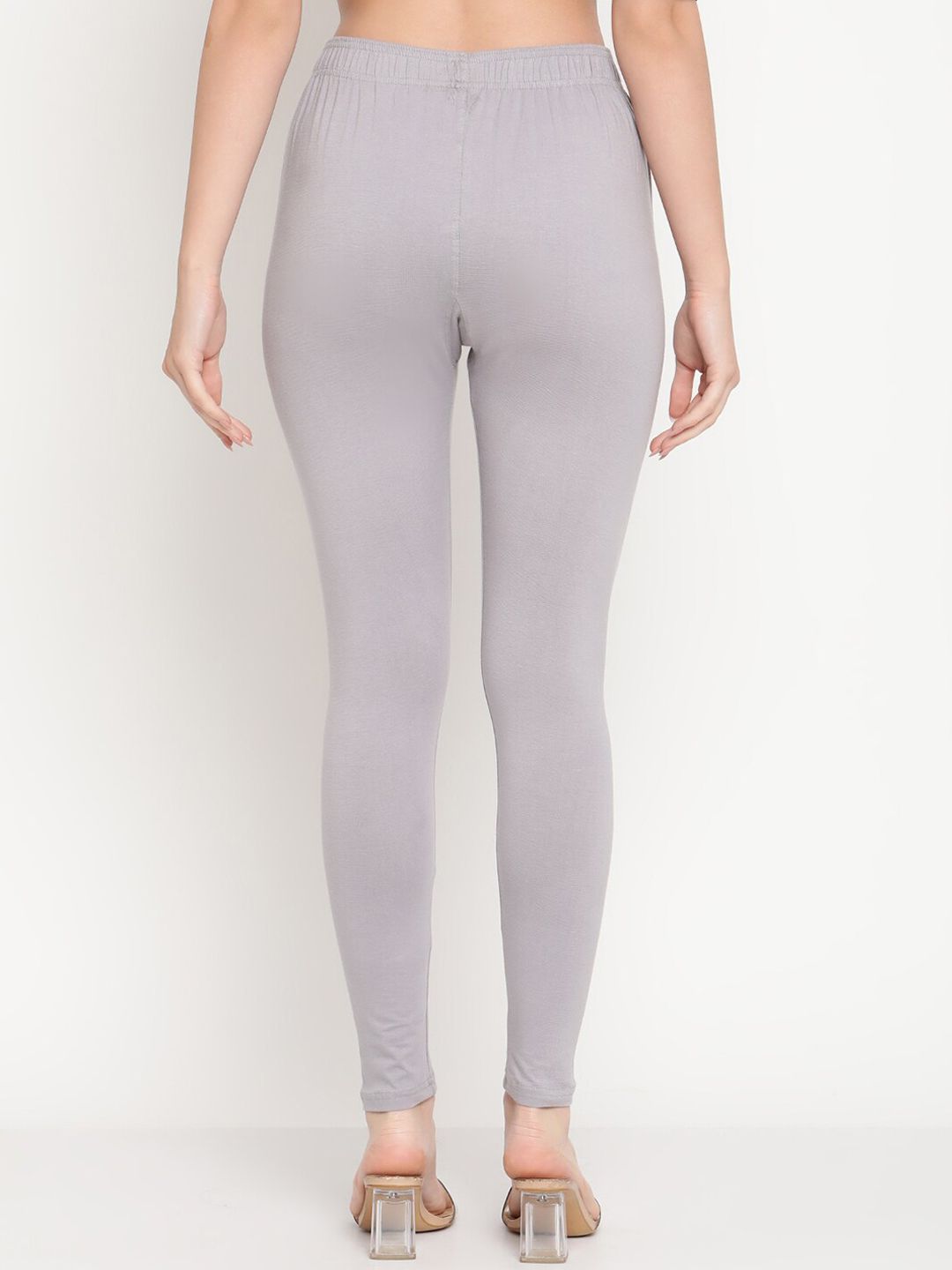 TAG 7 Women Pack Of 2 Solid Comfort-Fit Ankle-Length Leggings | Grocsy