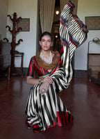 Monjolika Fashion Satin Printed Multicolor Casual Saree | Grocsy