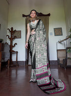 Monjolika Fashion Satin Printed Multicolor Casual Saree | Grocsy