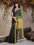 Monjolika Fashion Multi Colour Viscose Cotton Weaving Contemporary Saree | Grocsy