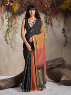 Monjolika Fashion Multi Colour Viscose Cotton Weaving Contemporary Saree | Grocsy