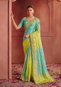 Monjolika Fashion Jacquard Multicolor Embroidered Wedding Saree | Grocsy