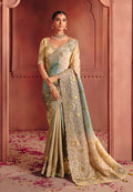 Monjolika Fashion Jacquard Multicolor Embroidered Wedding Saree | Grocsy