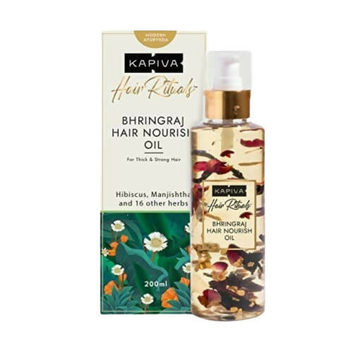 Kapiva Ayurveda Hair Rituals Bhringraj Hair Nourish Oil | Grocsy