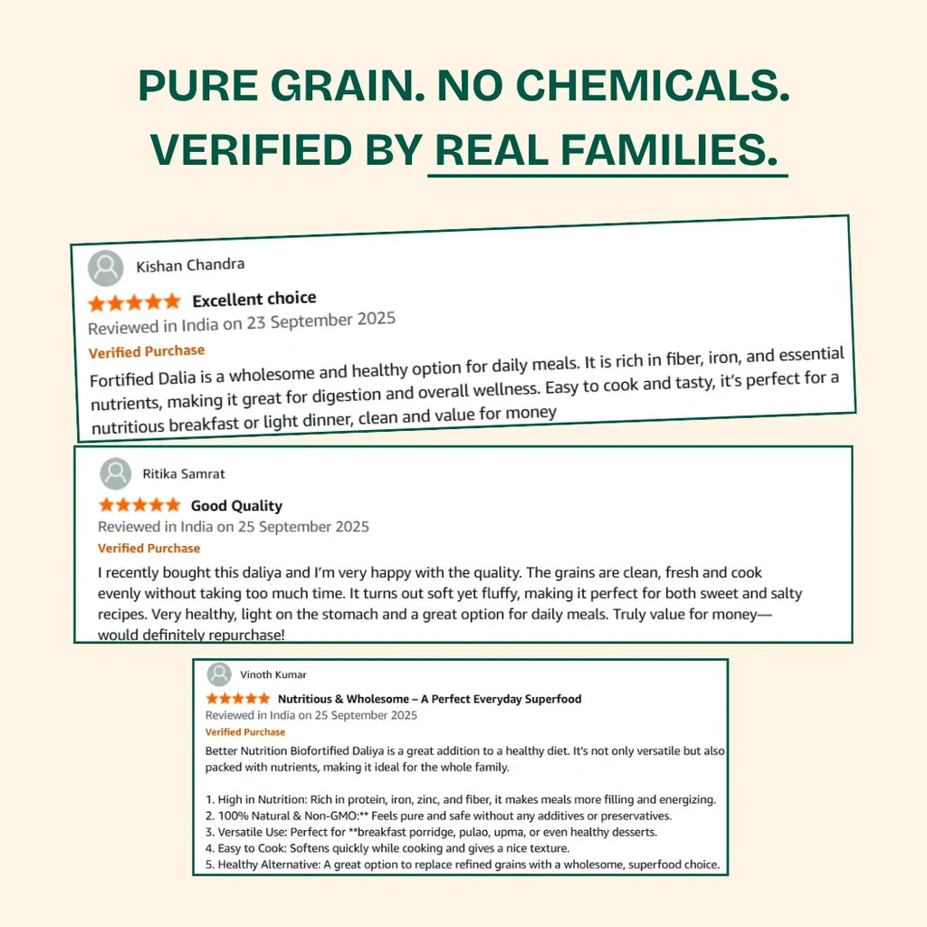 Better Nutrition Biofortified Daliya / Broken Wheat | Grocsy