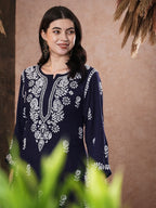 ADA Women Ethnic Motifs Printed Thread Work Kurta | Grocsy