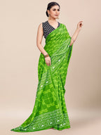 Saree Mall Abstract Printed Pure Cotton Bagh Sarees | Grocsy