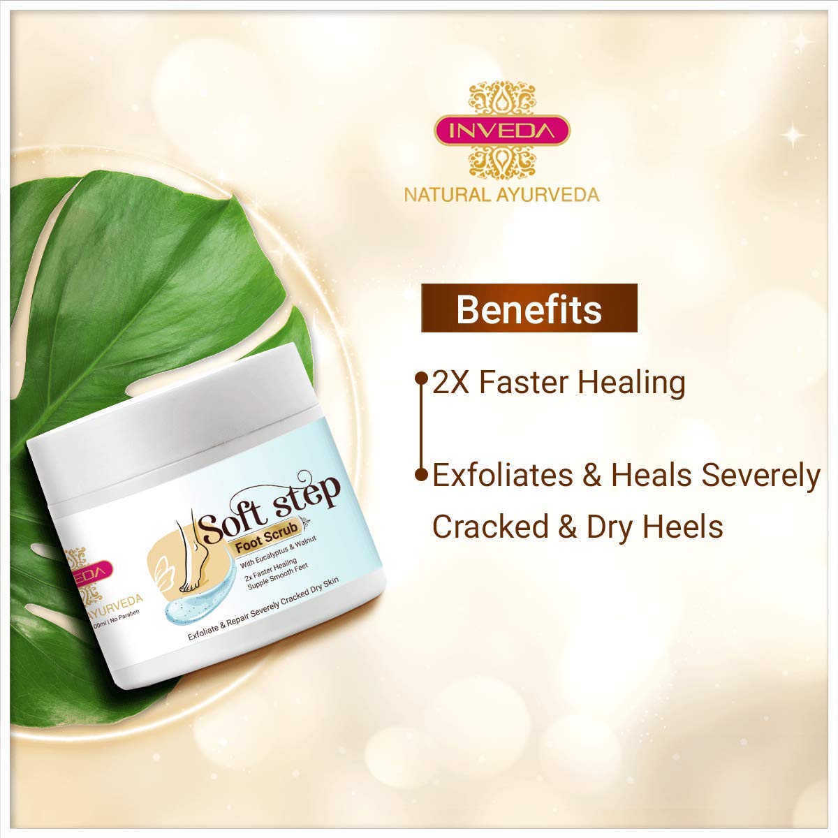 Inveda Soft Step Foot Scrub | Grocsy