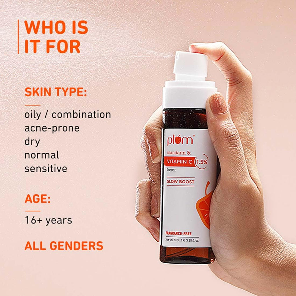 Plum 1.5% Vitamin C Toner with Mandarin for Glowing Skin | Grocsy