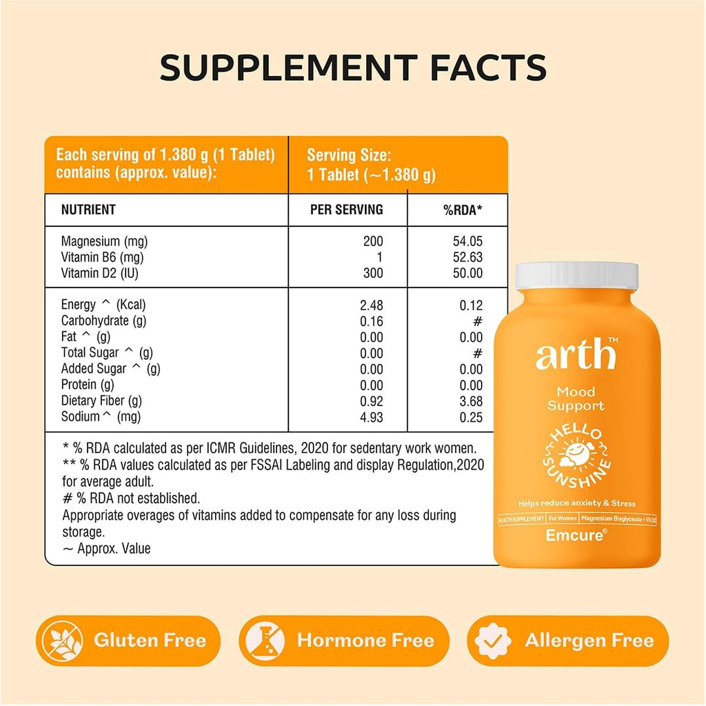 Arth Mood Support Tablets | Grocsy