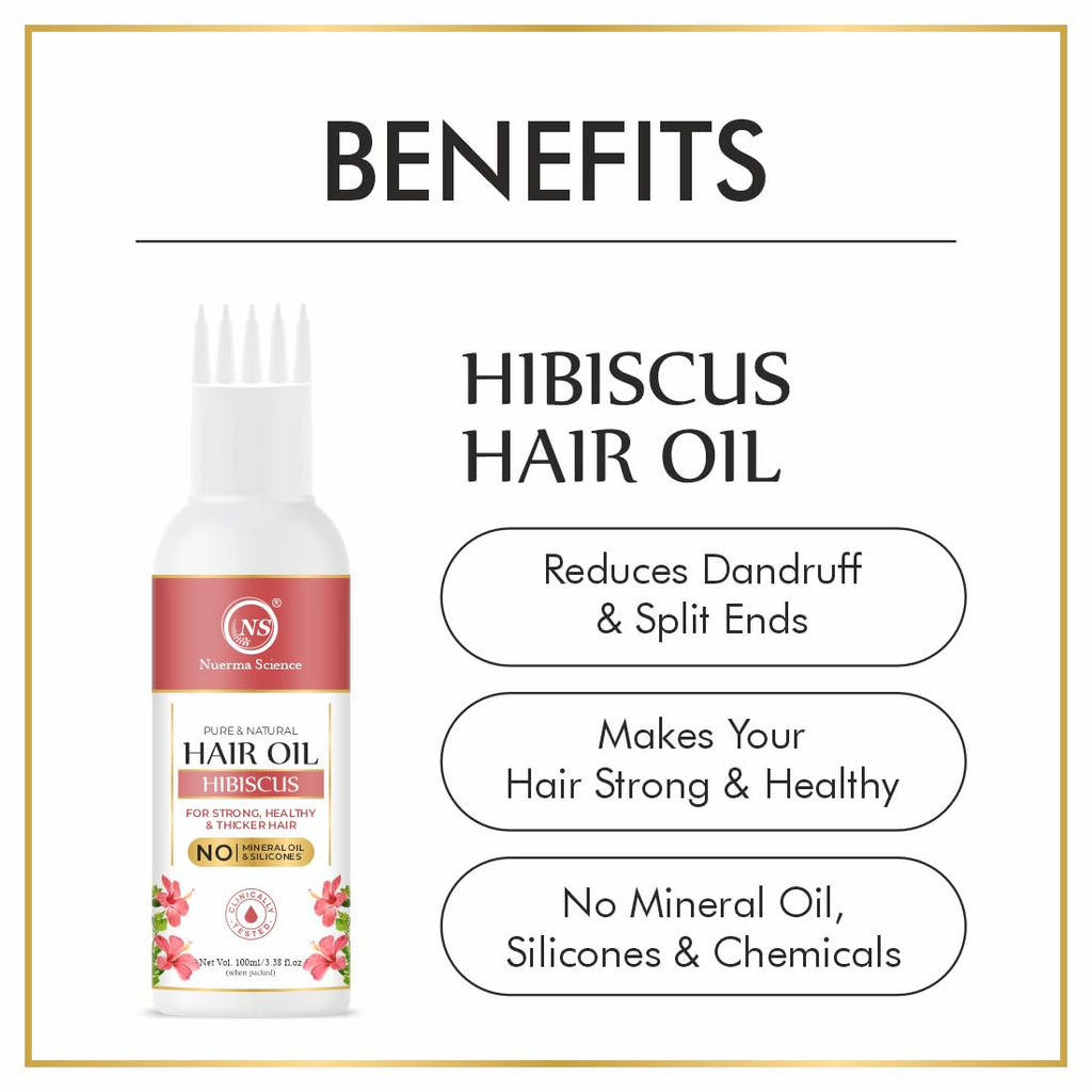 Nuerma Science Hibiscus Hair Oil for Stronger Hair | Grocsy