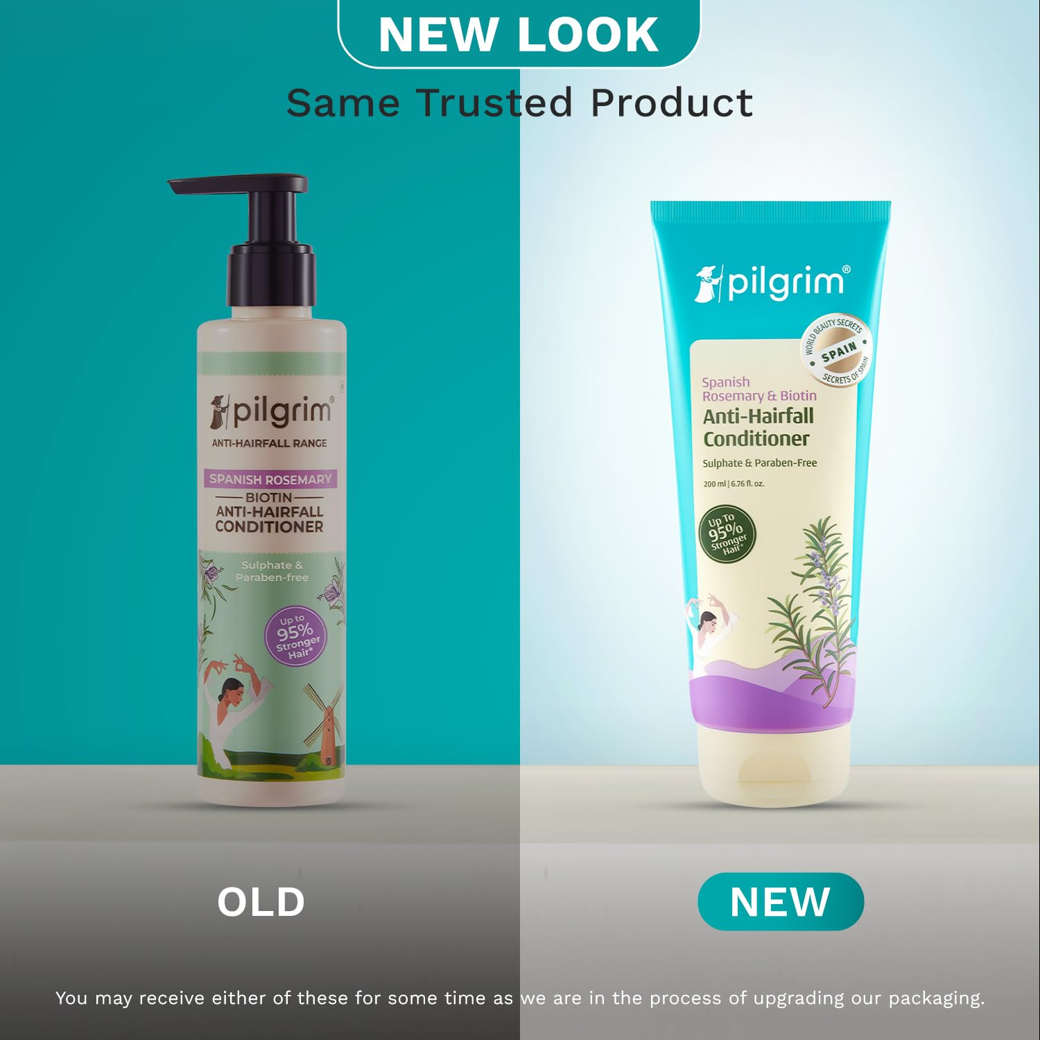 Pilgrim Spanish Rosemary & Biotin Anti Hairfall Conditioner For Reducing Hair Loss & Breakage | Grocsy