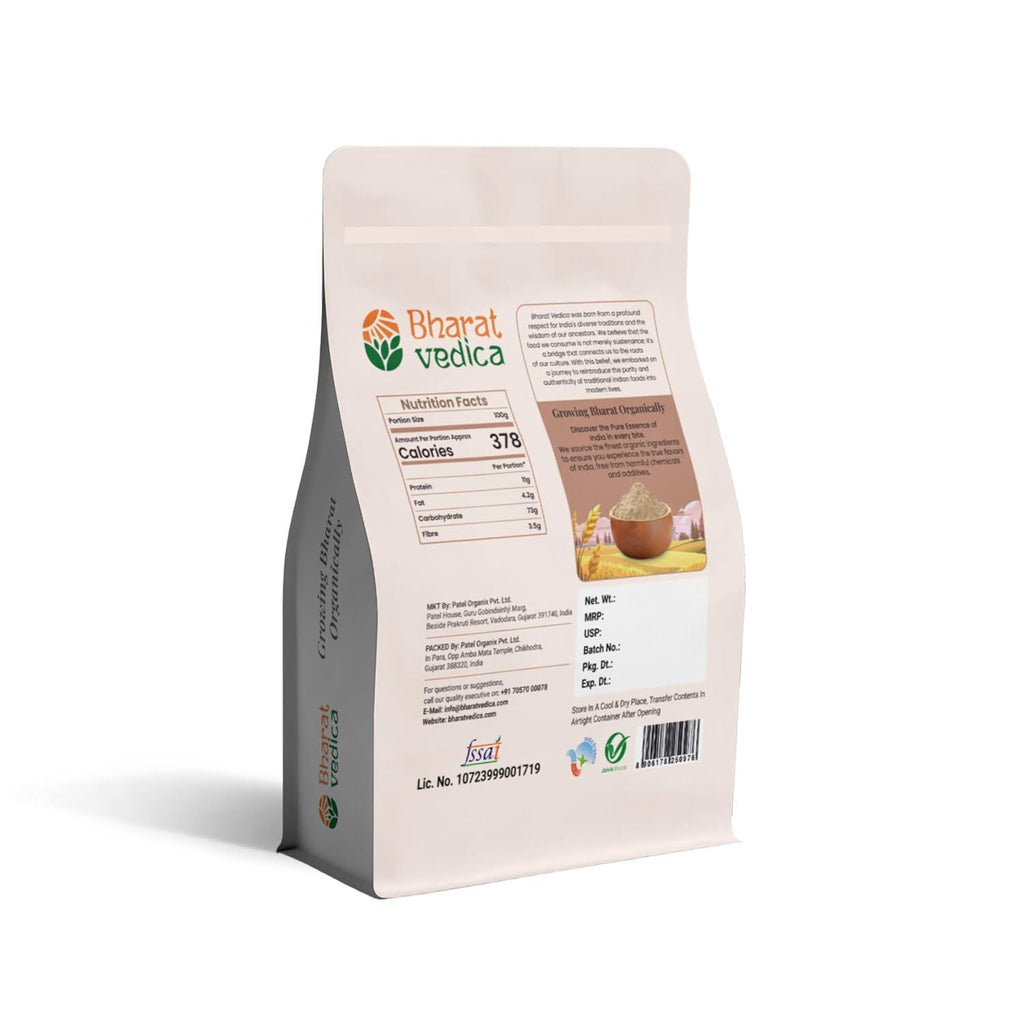 Bharat Vedica Organic Pearl Millet Flour - Organic Bajra ka Atta | Grocsy