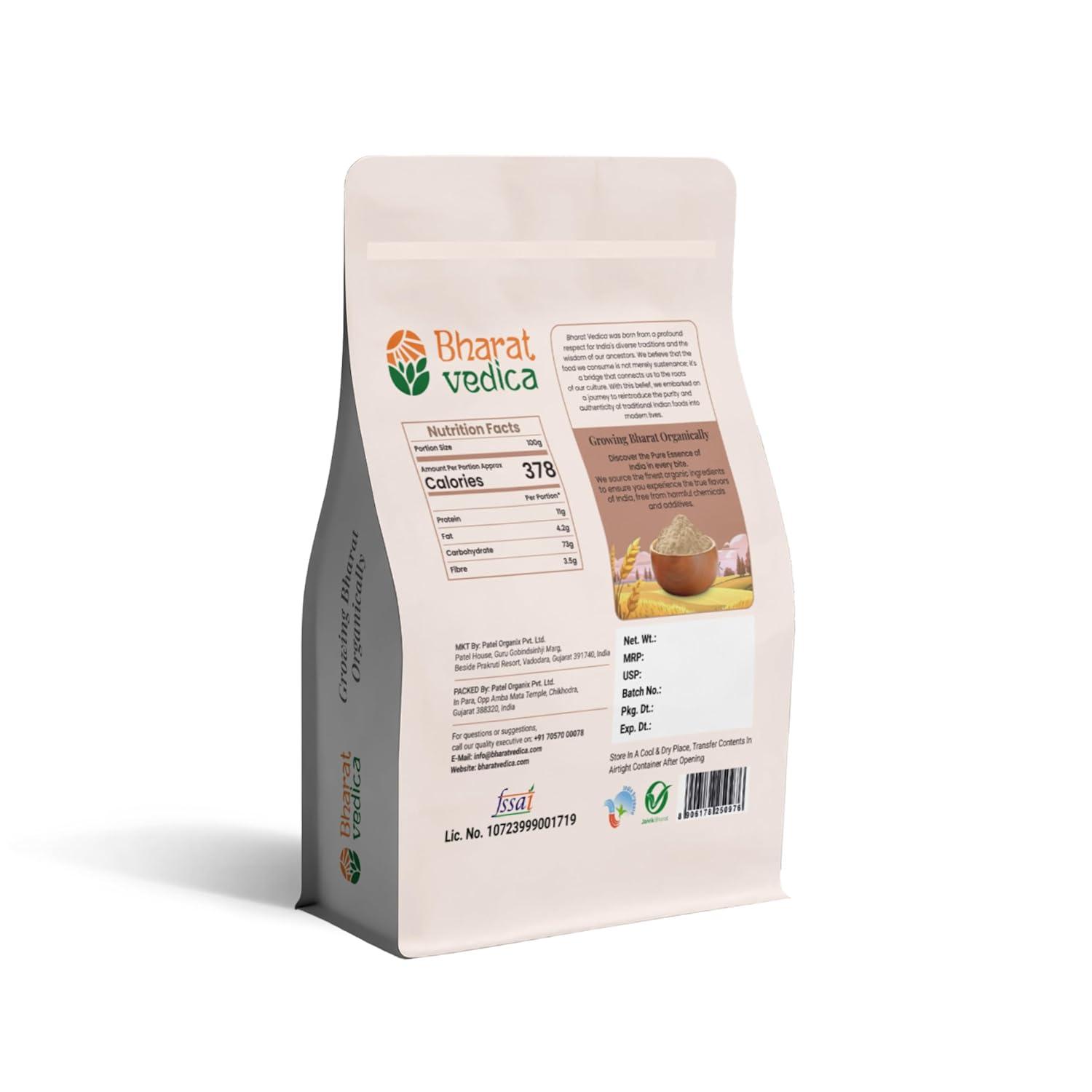 Bharat Vedica Organic Pearl Millet Flour - Organic Bajra ka Atta | Grocsy