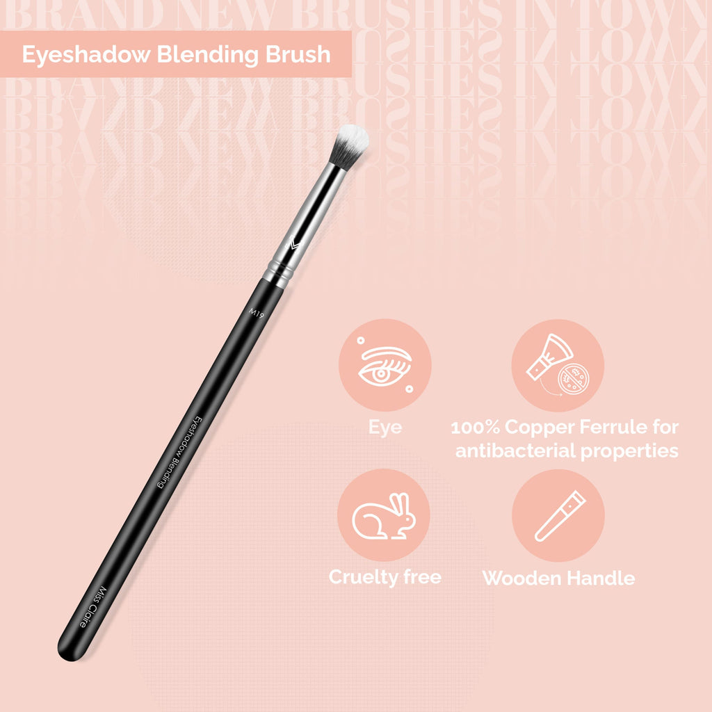 Miss Claire M19 - Eyeshadow Blending Brush - Chrome | Grocsy
